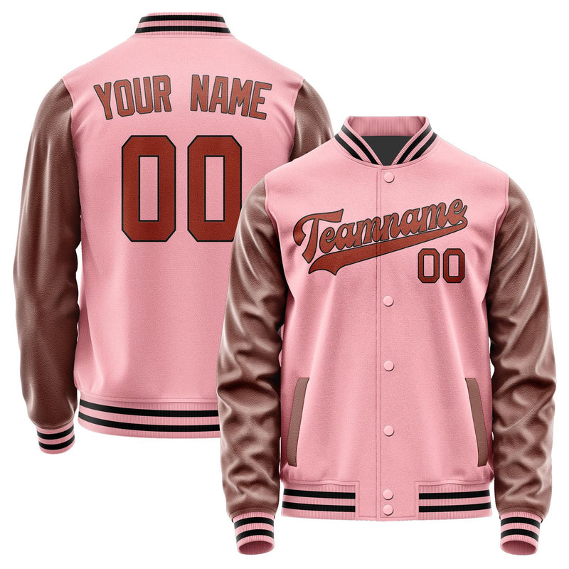 Custom Light Pink Coral Red Jacket JA2121162117B31716