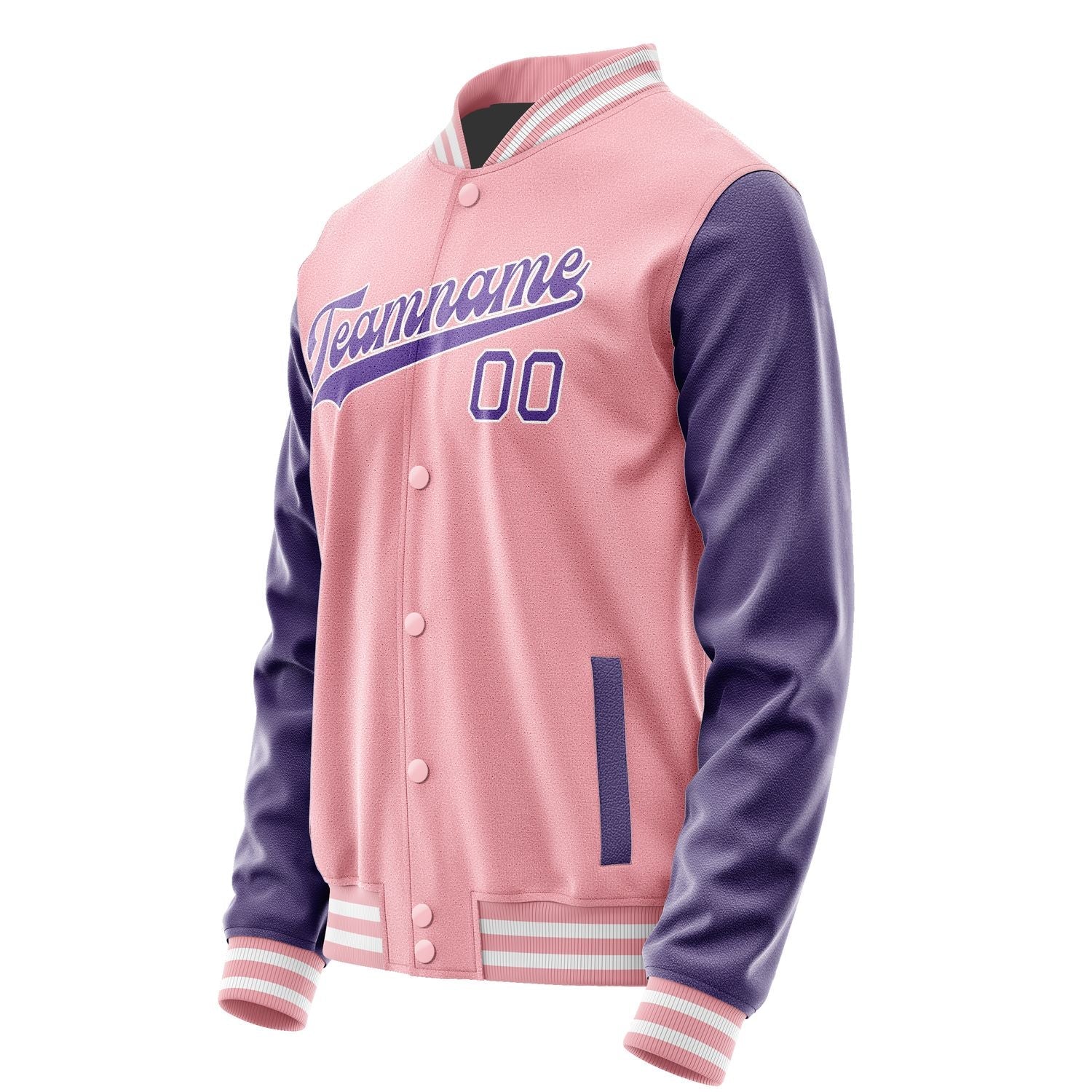 Custom Light Pink Light Purple Jacket JA2121232118B31823