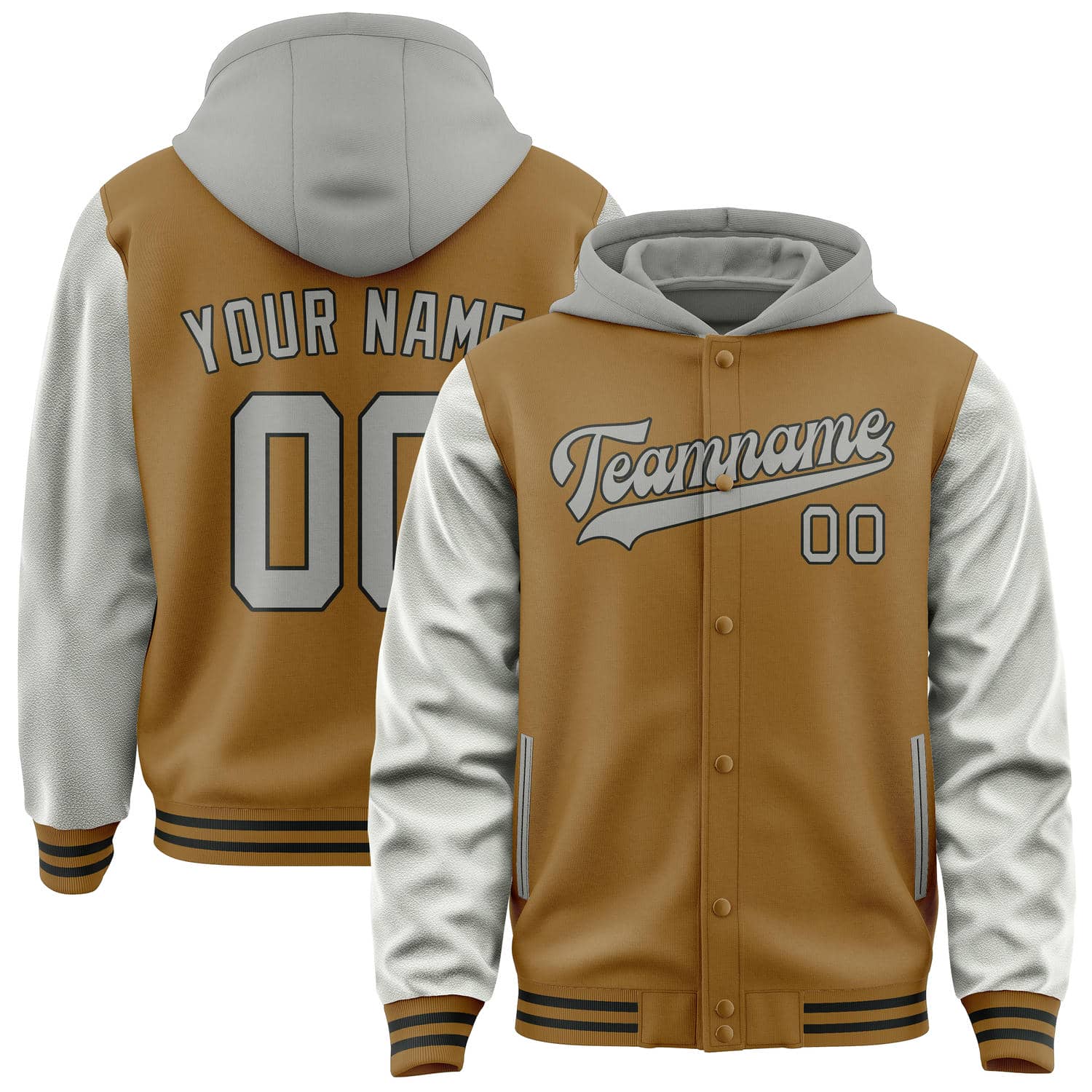 Custom Khaki Gray Jacket