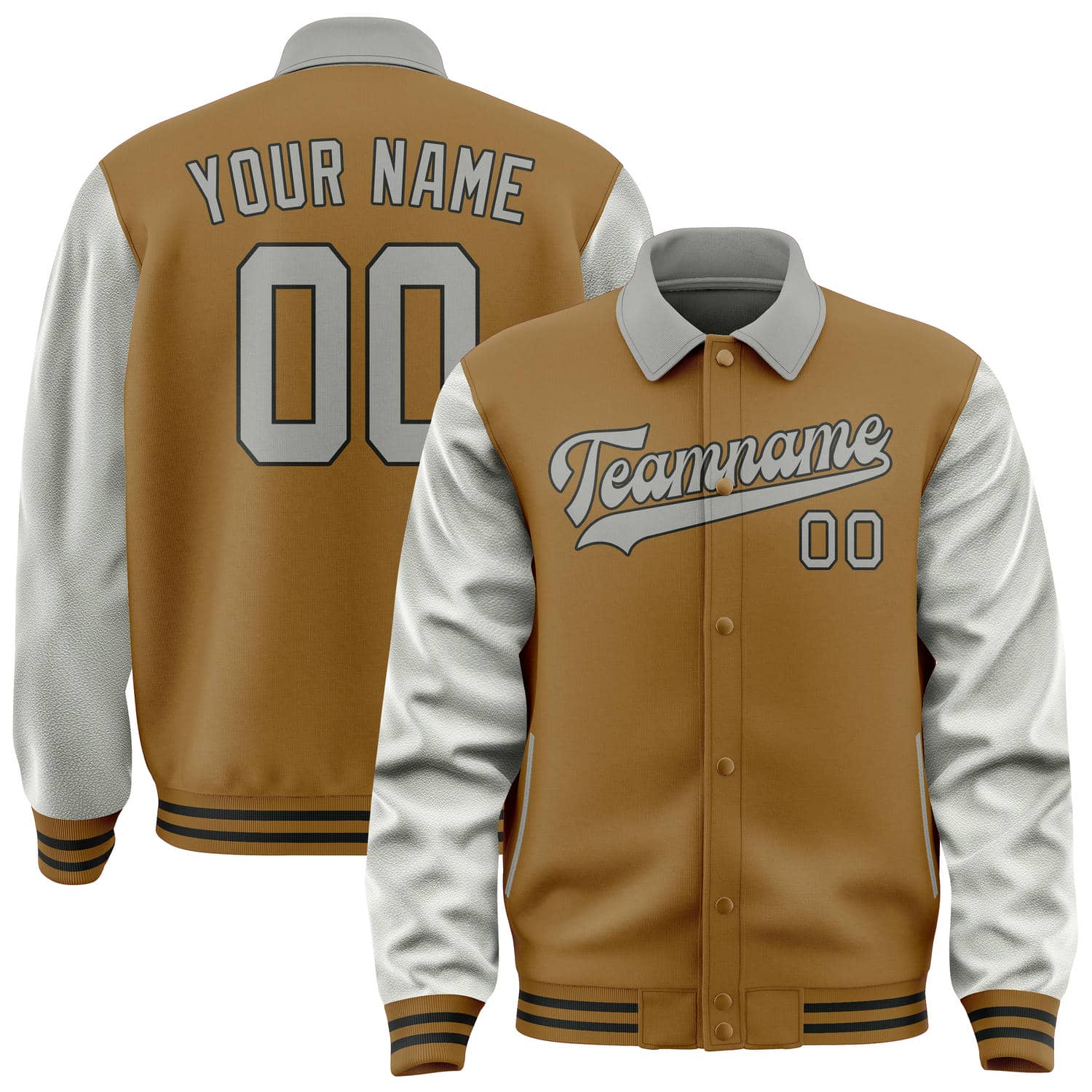 Custom Khaki Gray Jacket