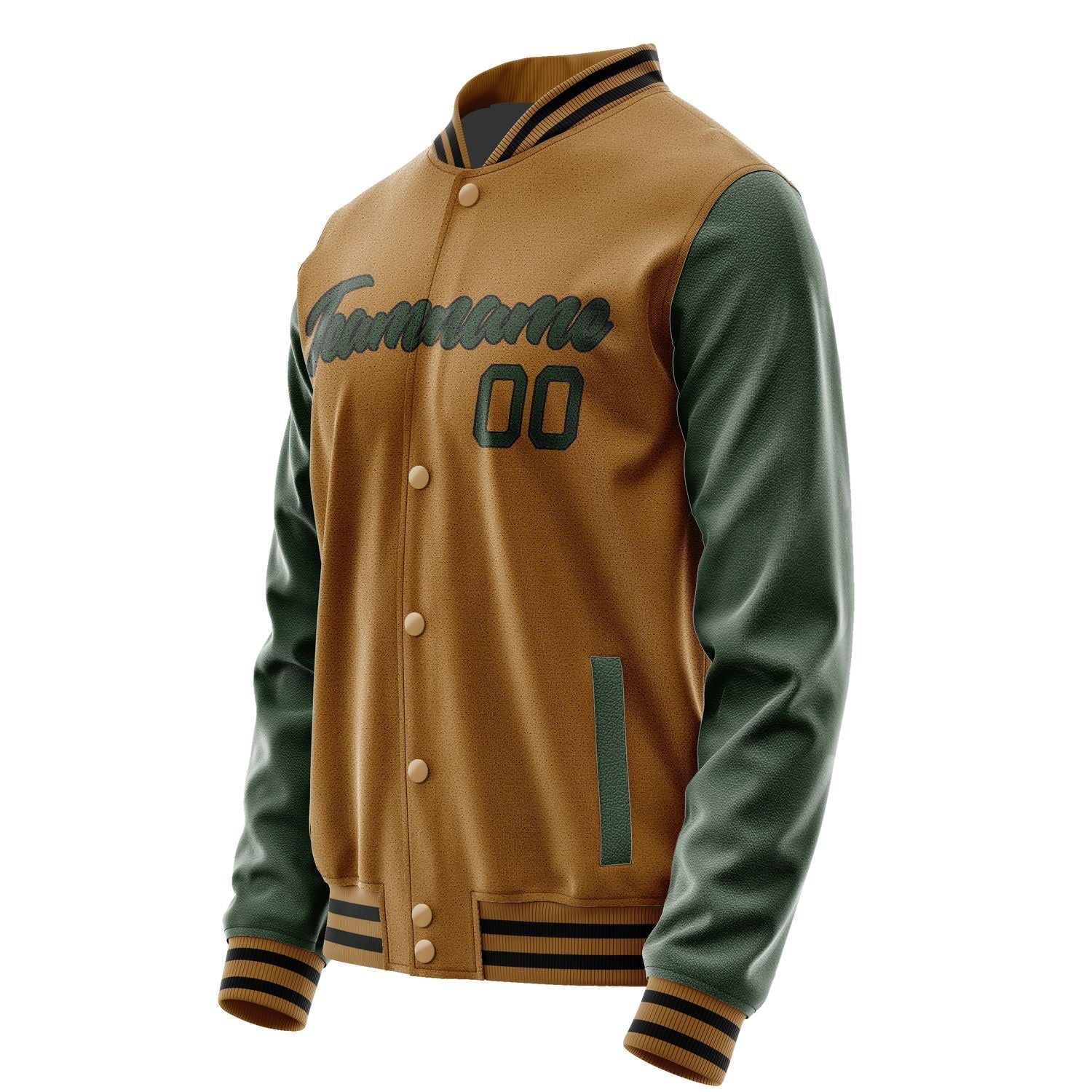 Custom Khaki Dark Green Jacket JA2222062217B21706