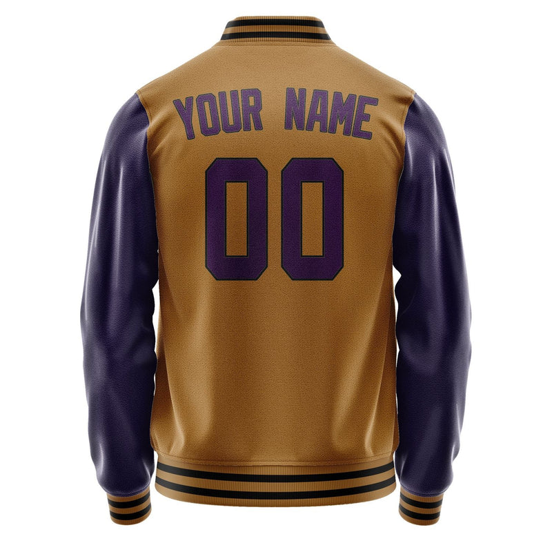 Custom Khaki Purple Jacket JA2222072217B31707