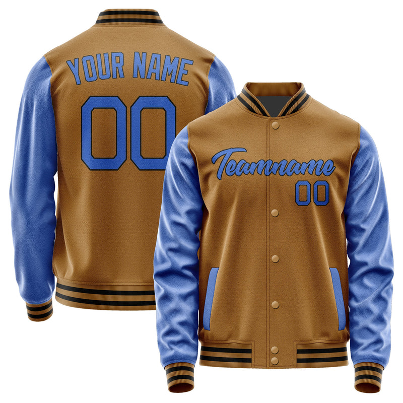 Custom Khaki Sky Blue Jacket JA2222092217B21709