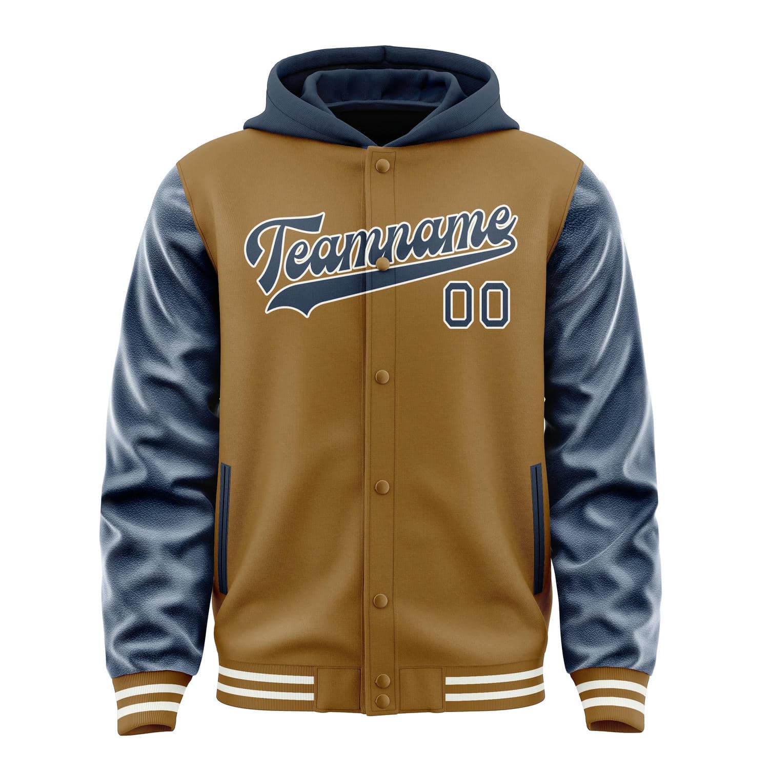 Custom Khaki Blue Jacket