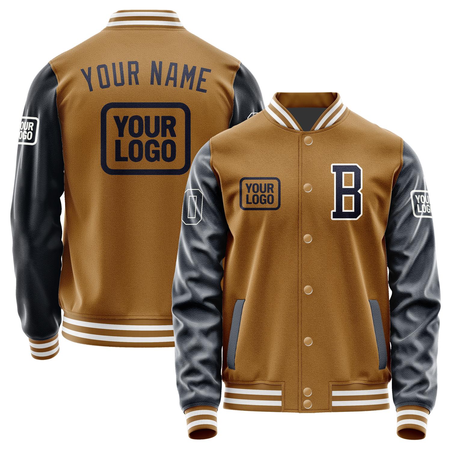 Custom Khaki Navy Jacket JA222211221818111118