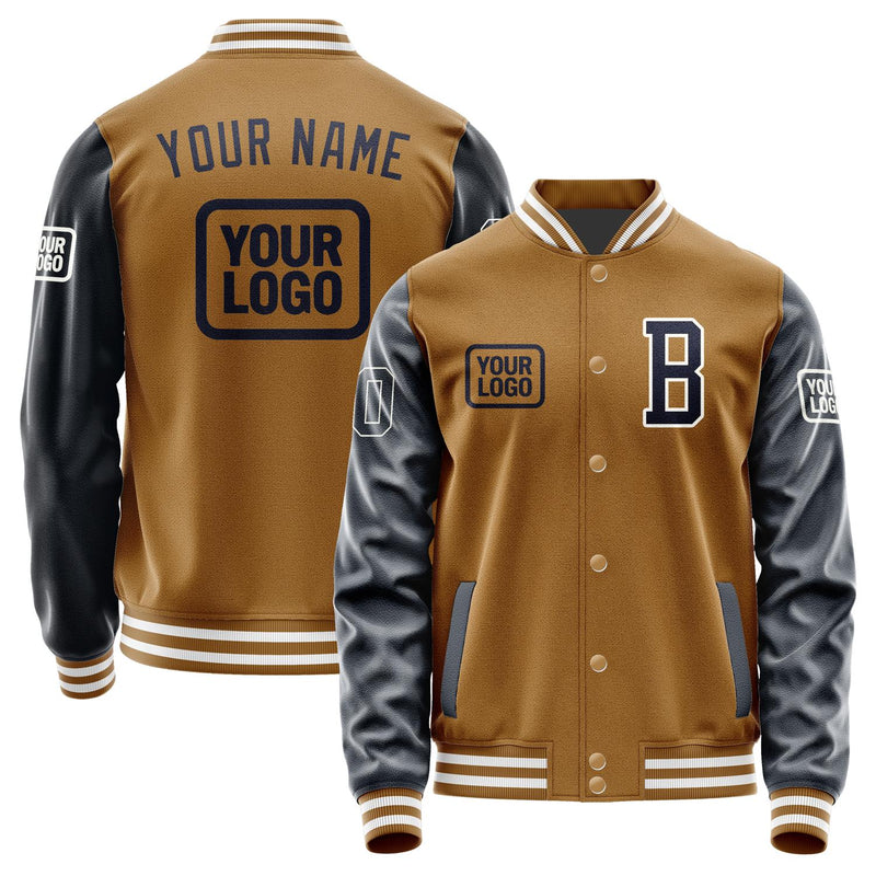 Custom Khaki Navy Jacket JA222211221818111118