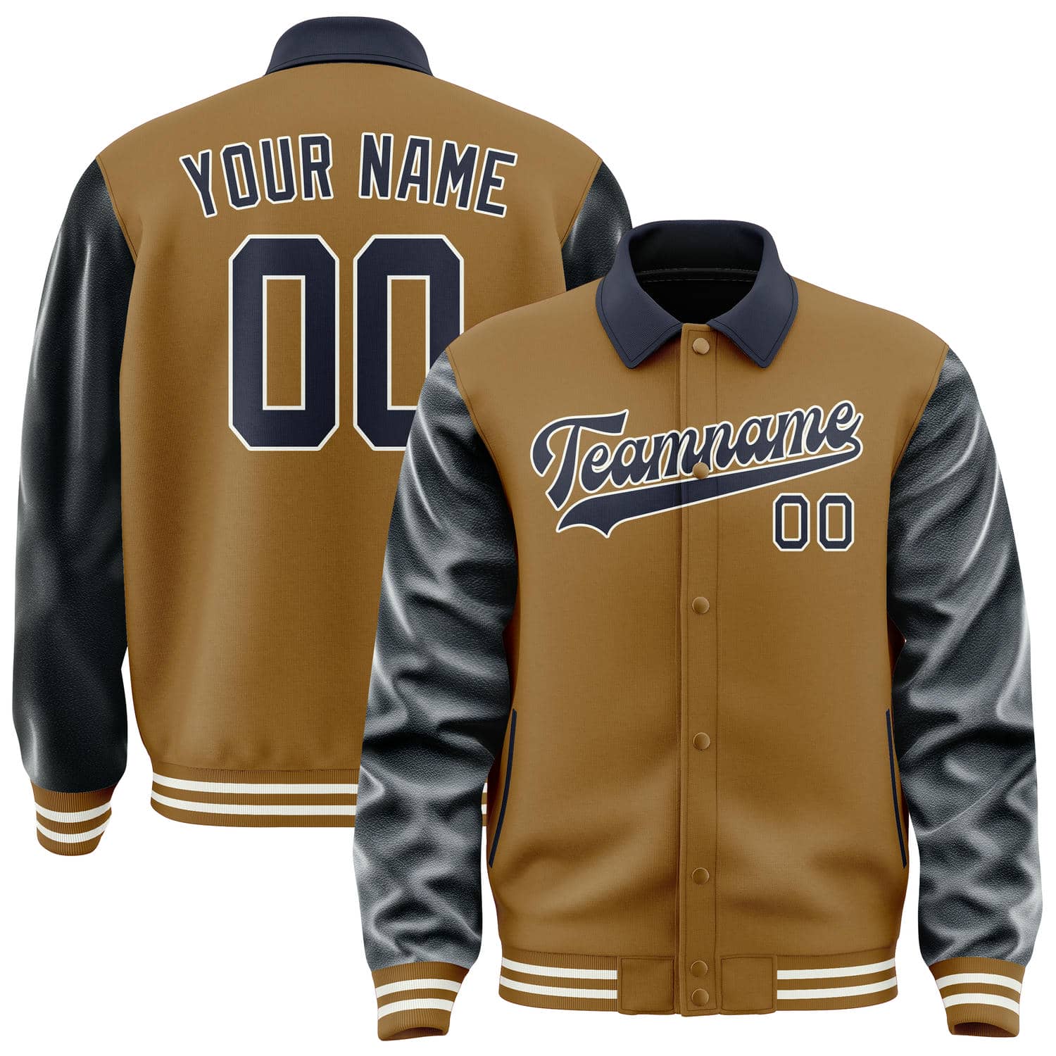 Custom Khaki Navy Jacket