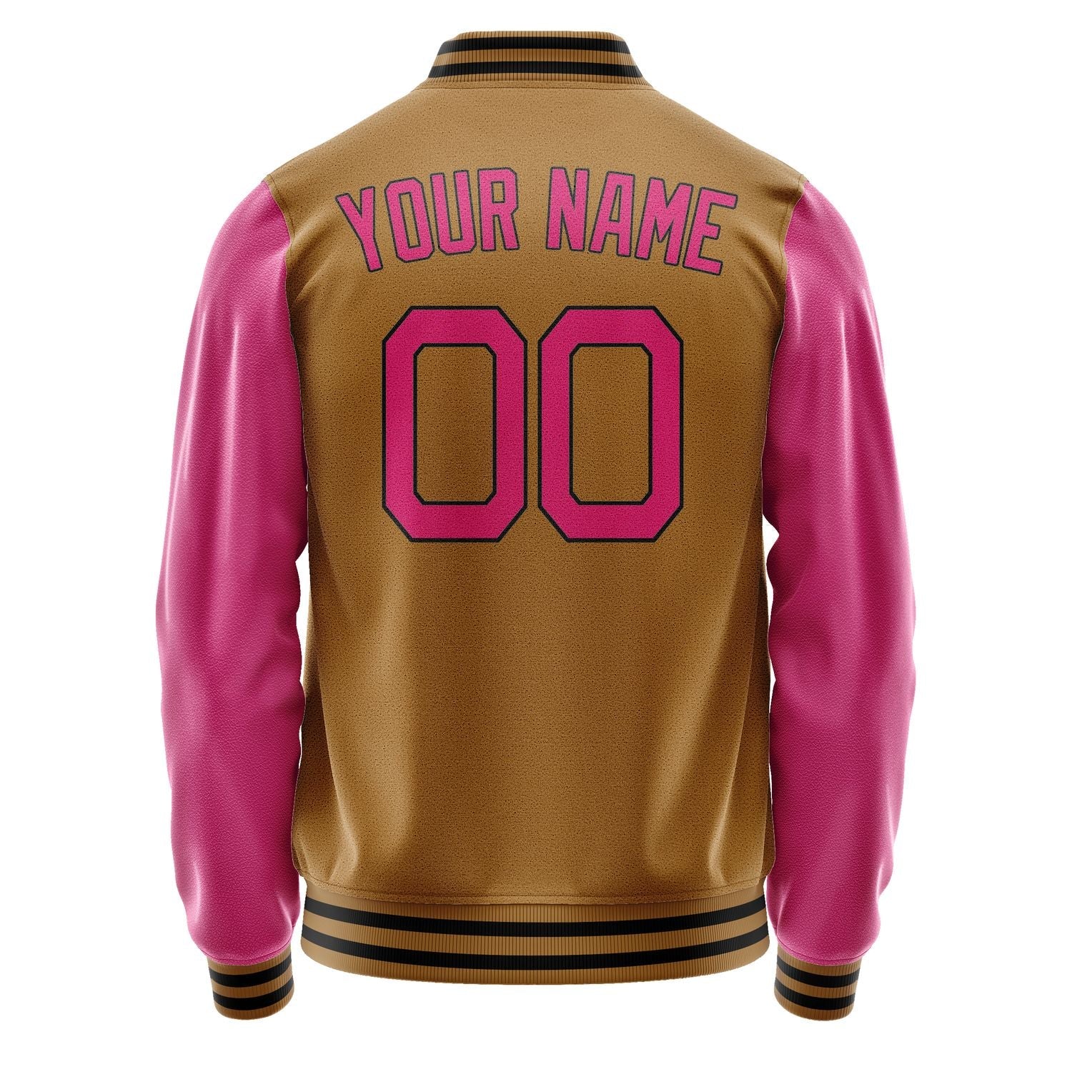 Custom Khaki Pink Jacket JA2222132217B21713
