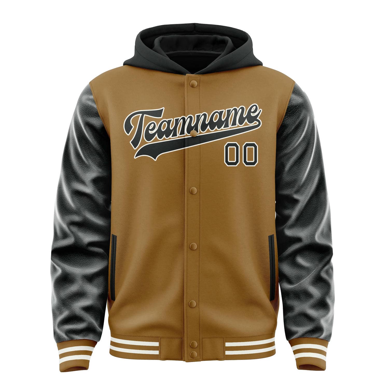 Custom Khaki Black Jacket