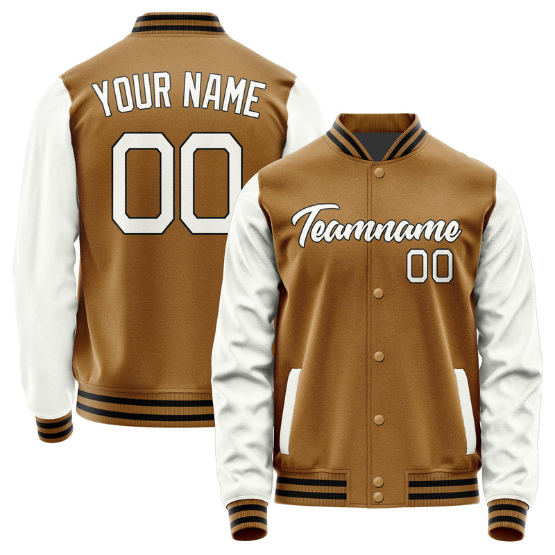 Custom Khaki White Jacket JA2222182217B21718