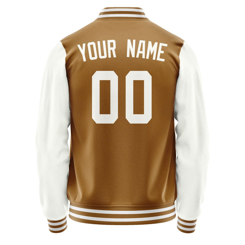 Custom Khaki White Jacket JA2222182218B31818