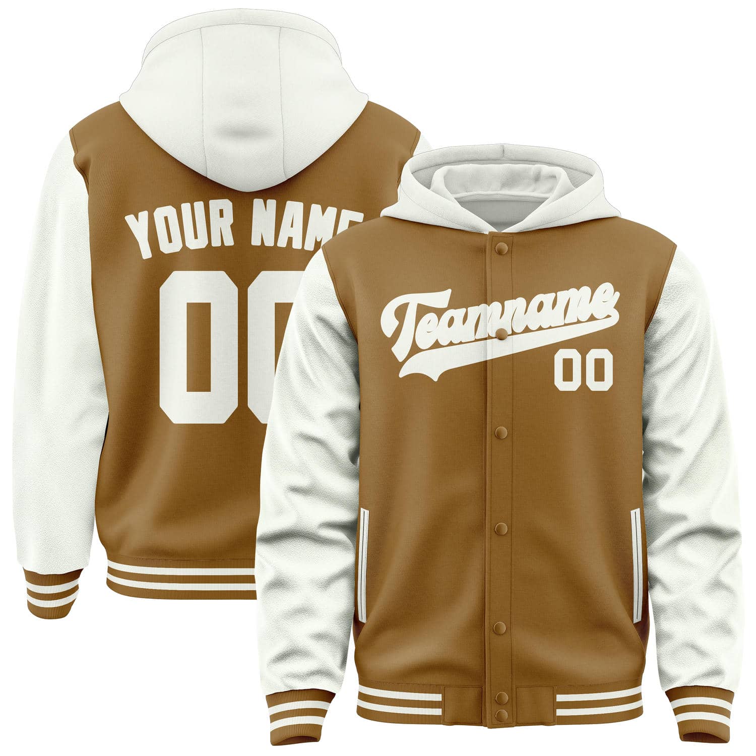 Custom Khaki White Jacket