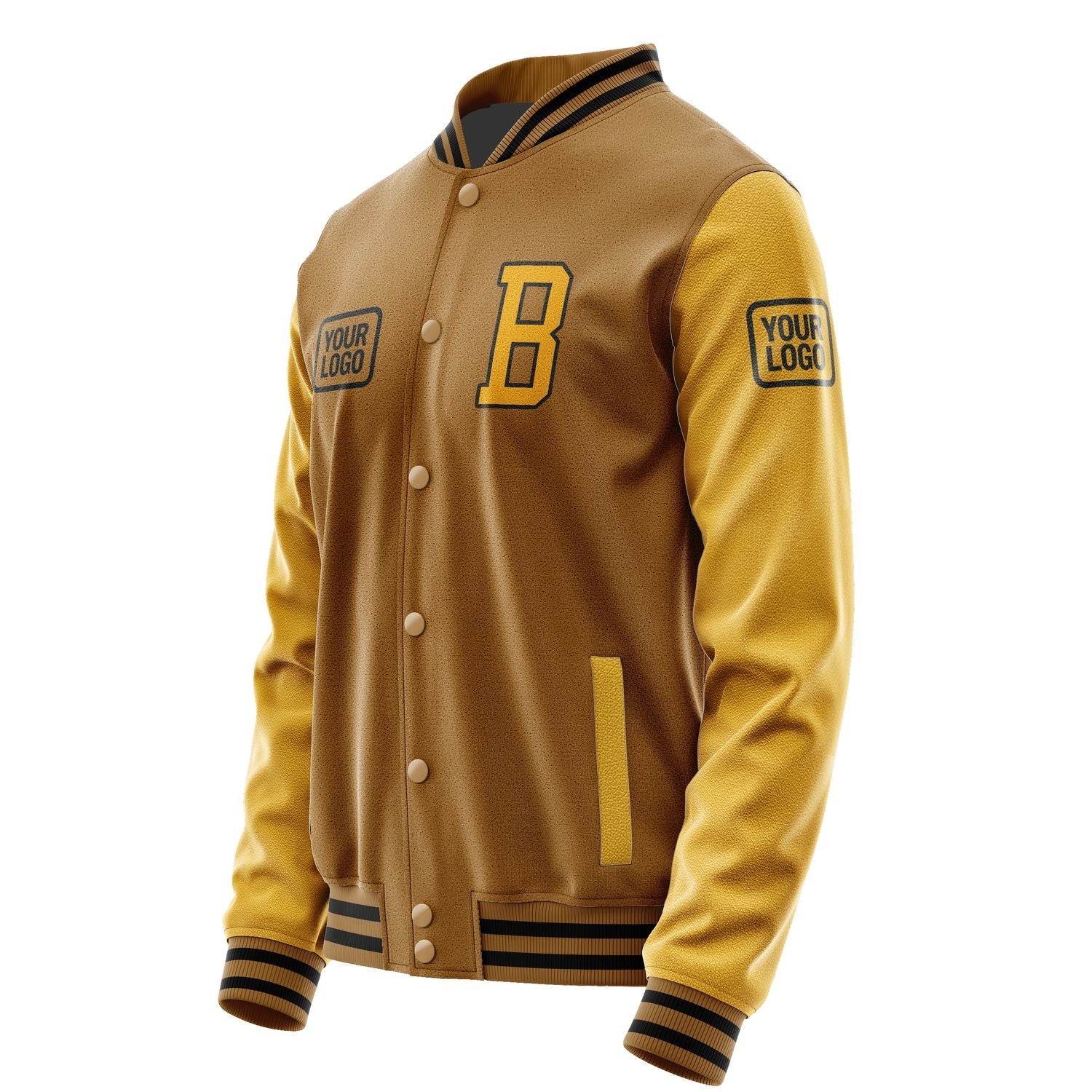Custom Khaki Yellow Jacket JA222219221717191917