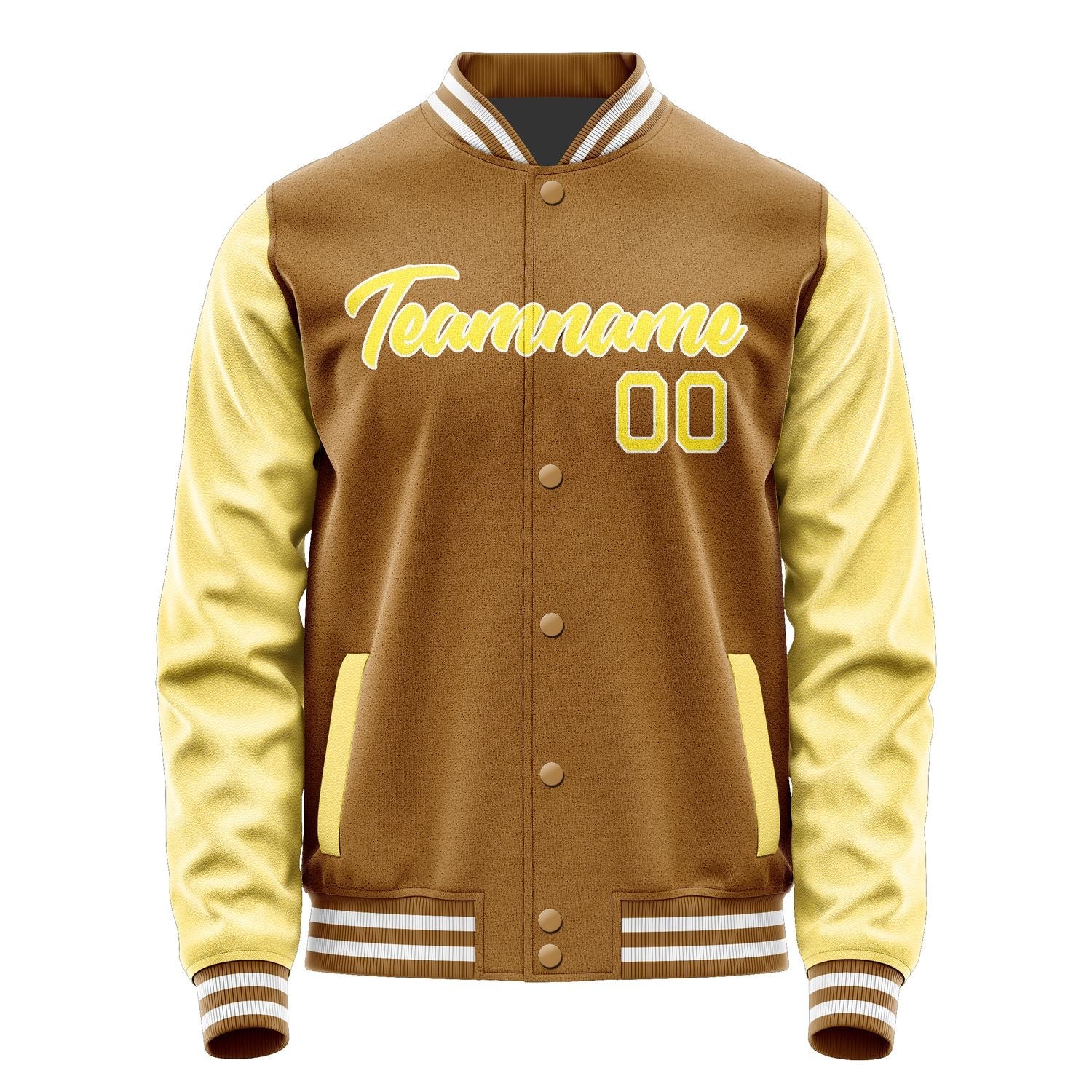 Custom Khaki Light Yellow Jacket JA2222262218B21826