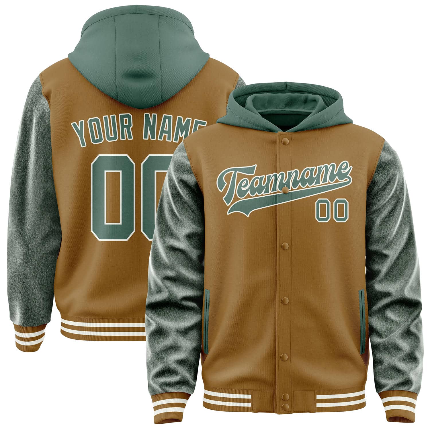 Custom Khaki Blue Green Jacket