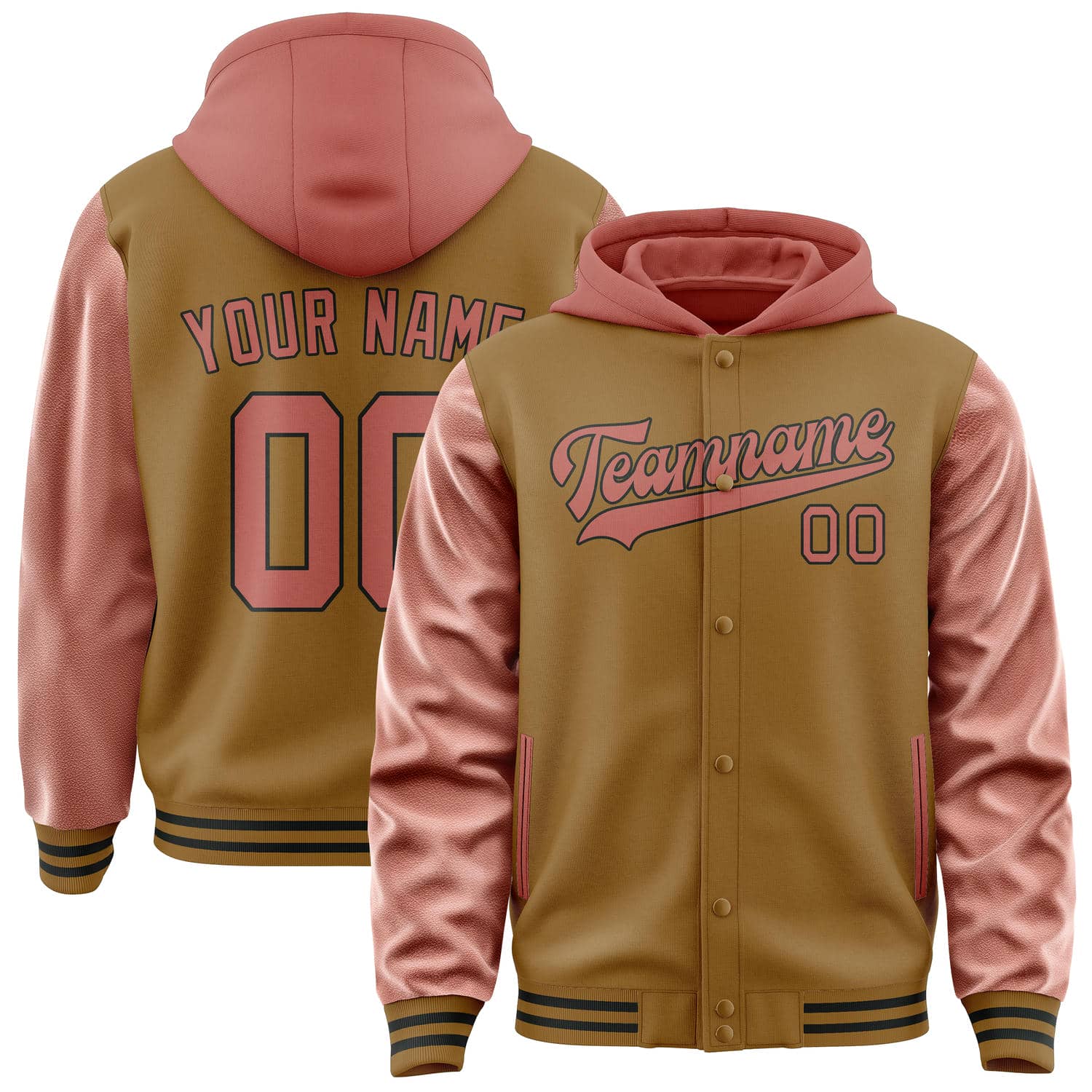 Custom Khaki Copper Rose Jacket
