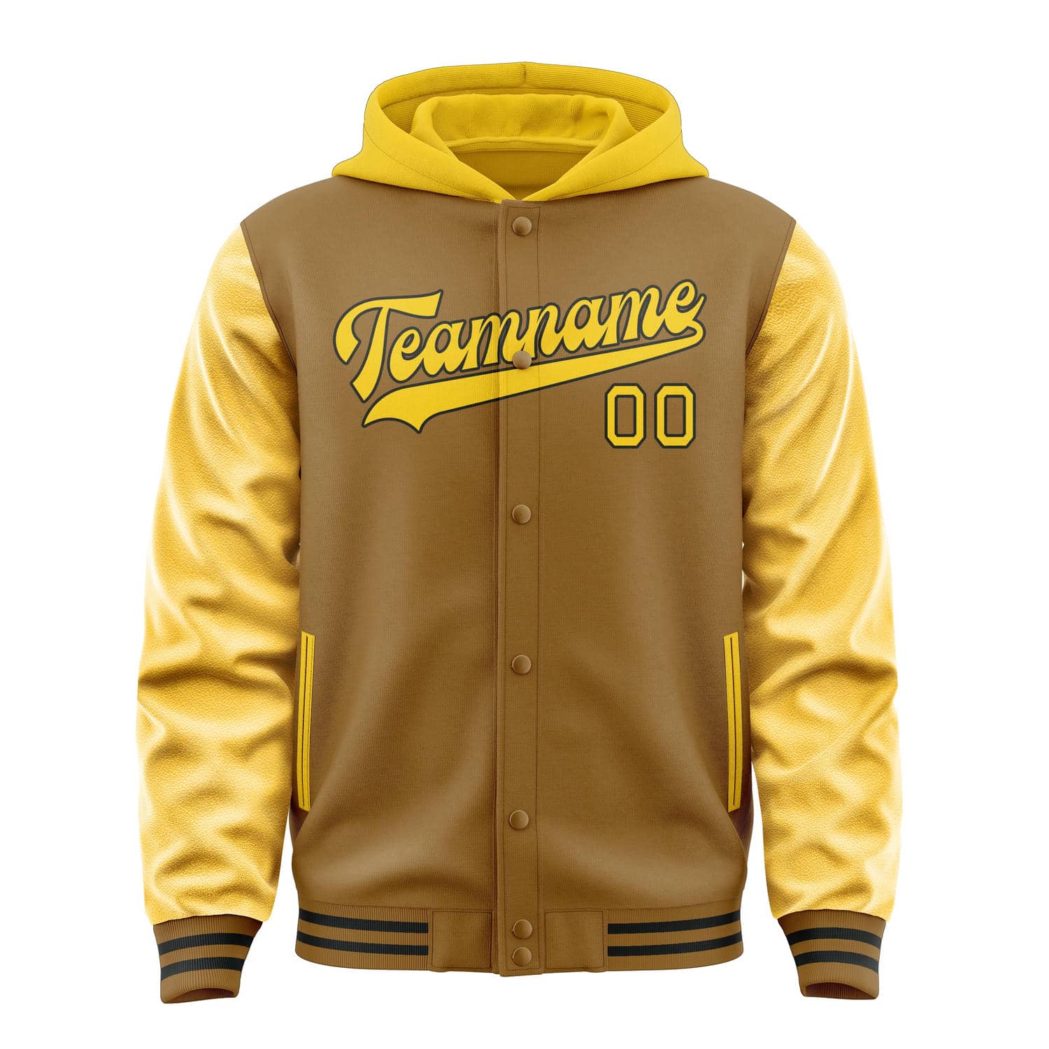 Custom Khaki Gold Jacket