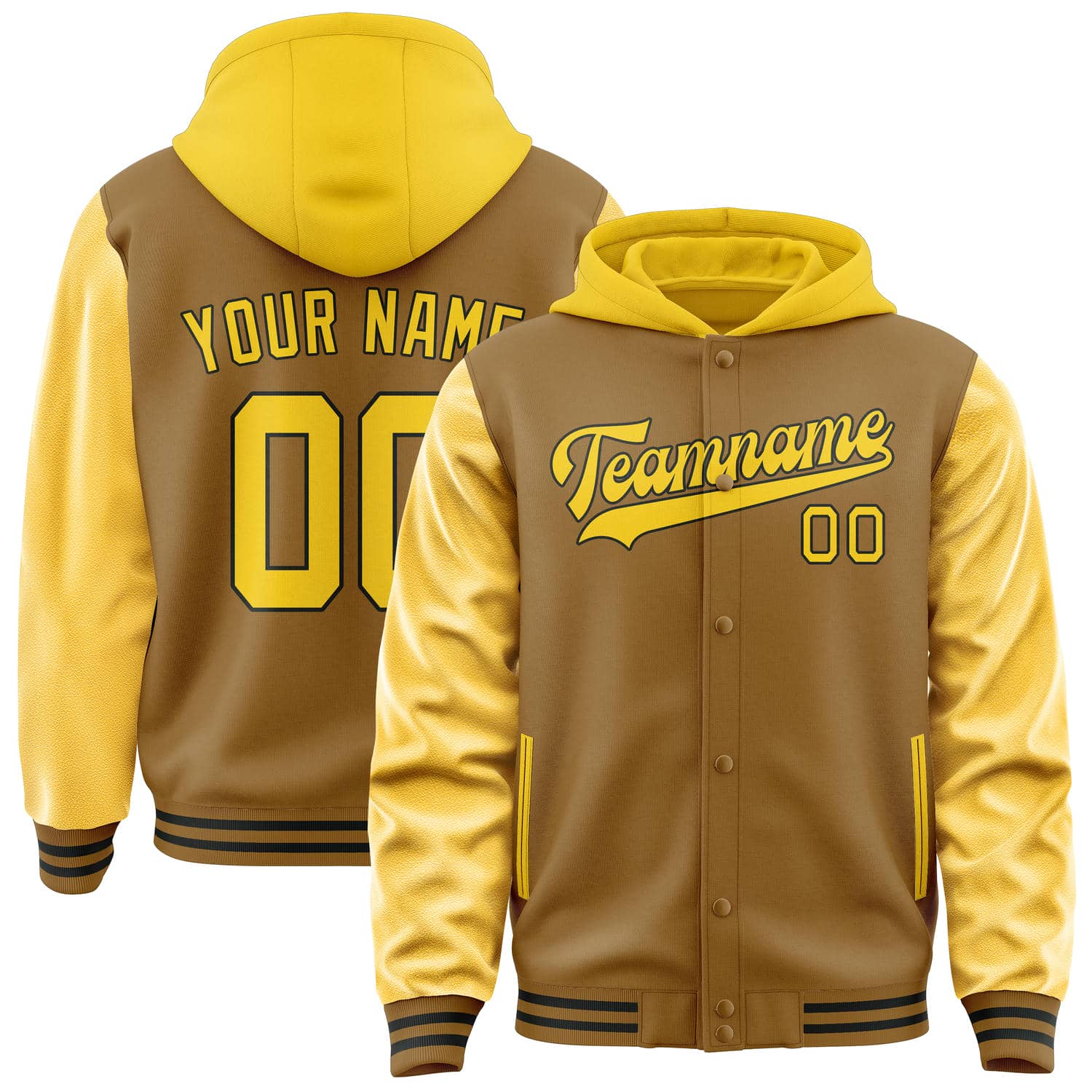 Custom Khaki Gold Jacket