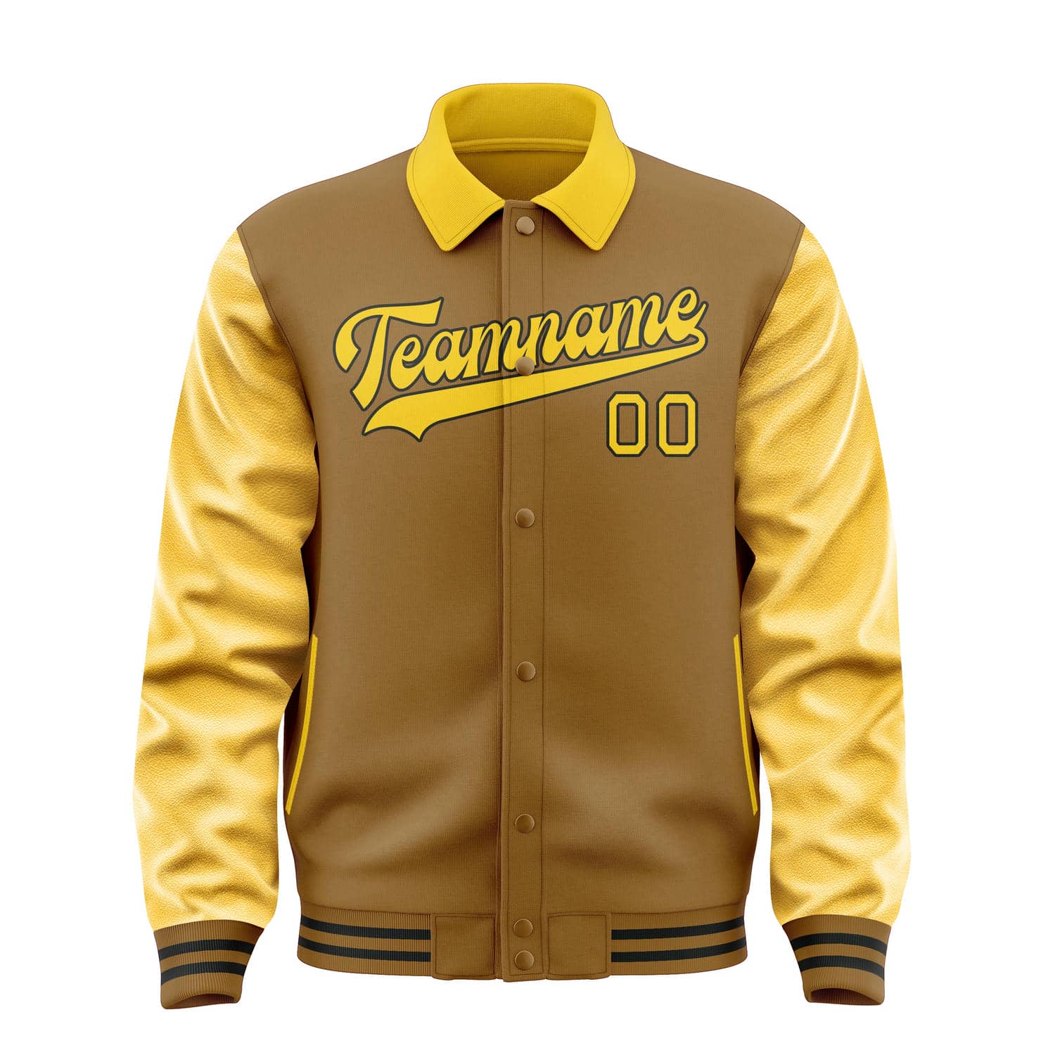 Custom Khaki Gold Jacket