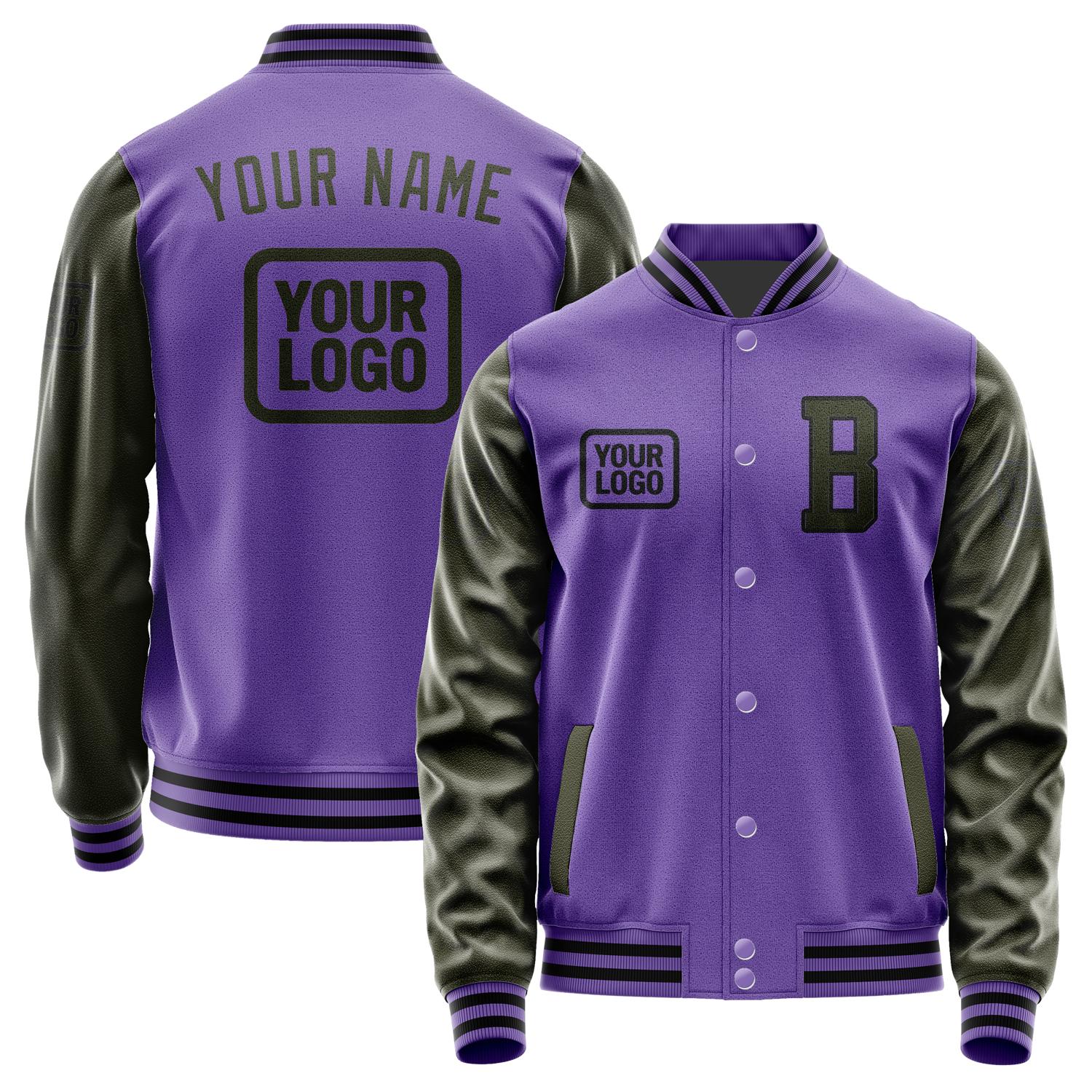 Custom Light Purple Olive Jacket JA232302231717020217