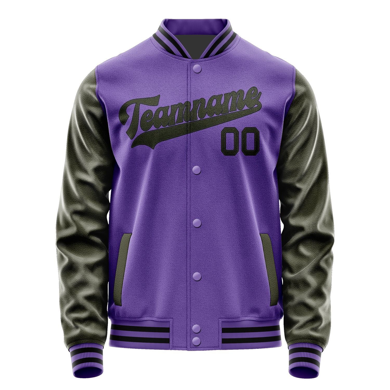 Custom Light Purple Olive Jacket JA2323022317B31702