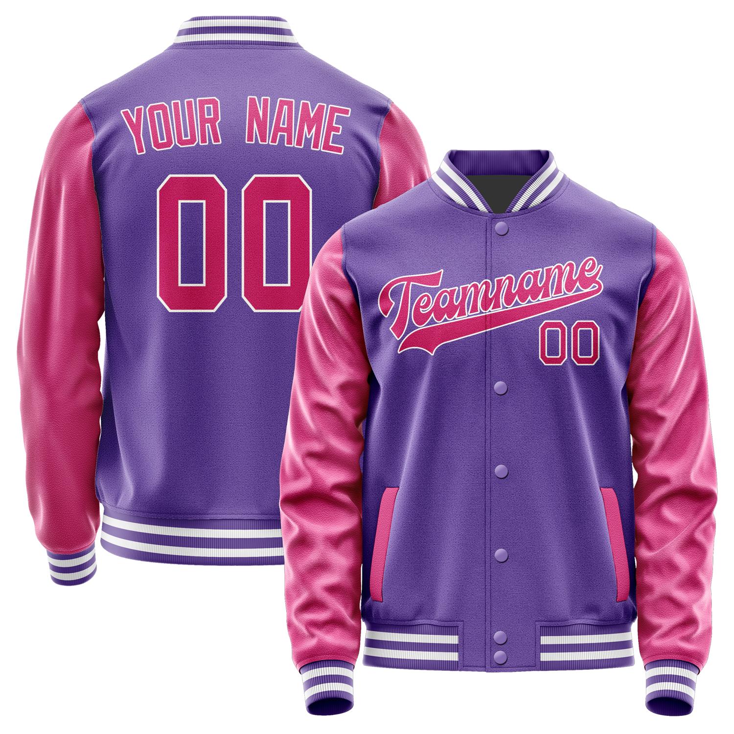 Custom Light Purple Pink Jacket JA2323132318B31813