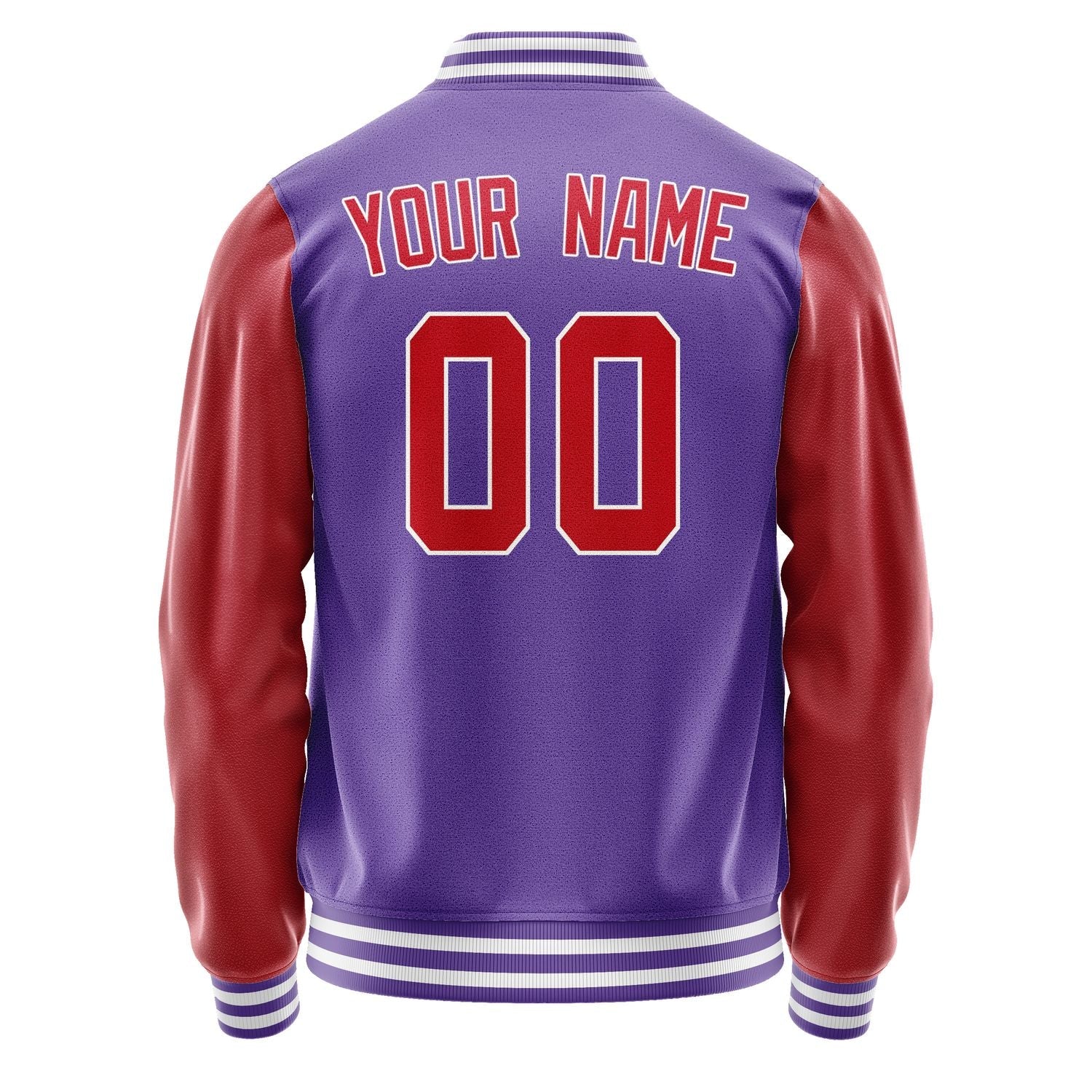 Custom Light Purple Red Jacket JA2323142318B31814