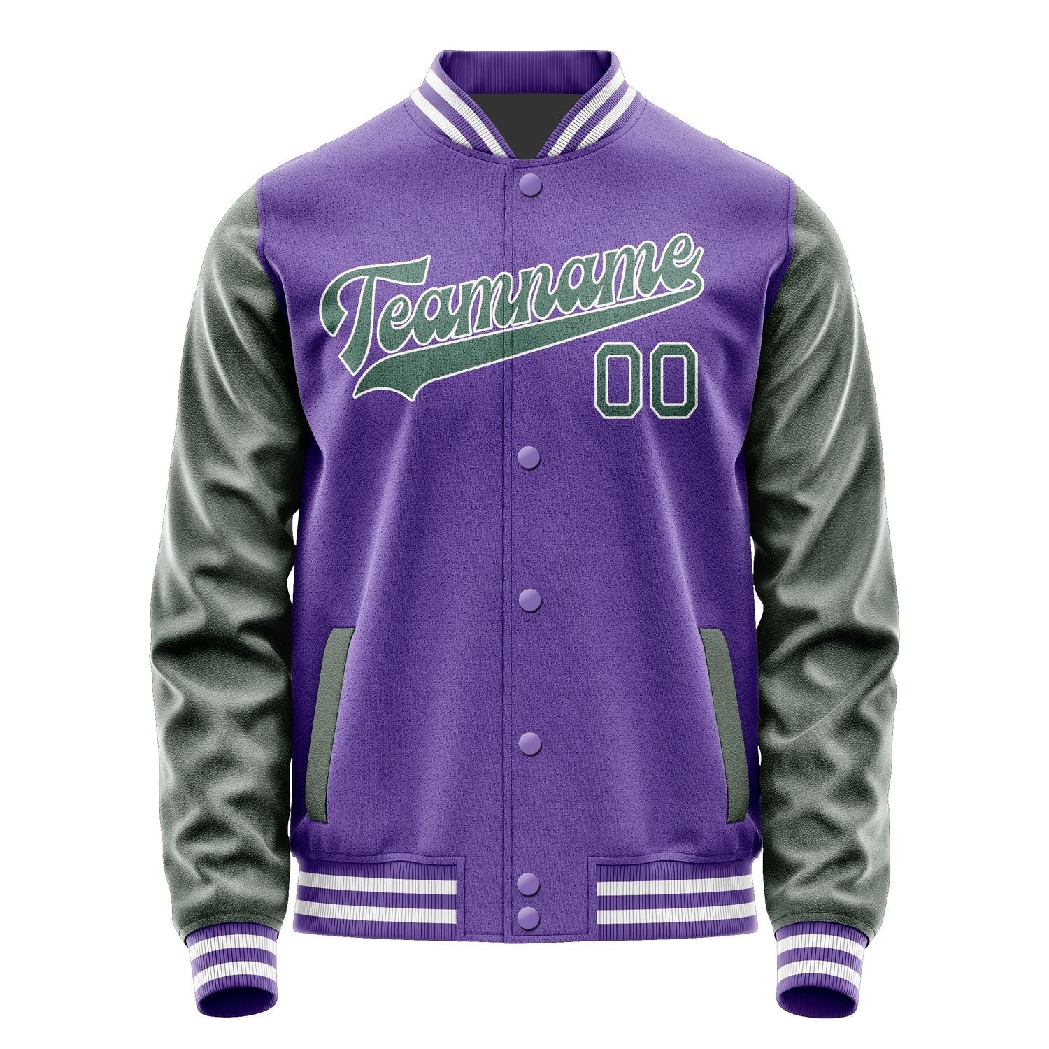 Custom Light Purple Blue Green Jacket JA2323272318B31827