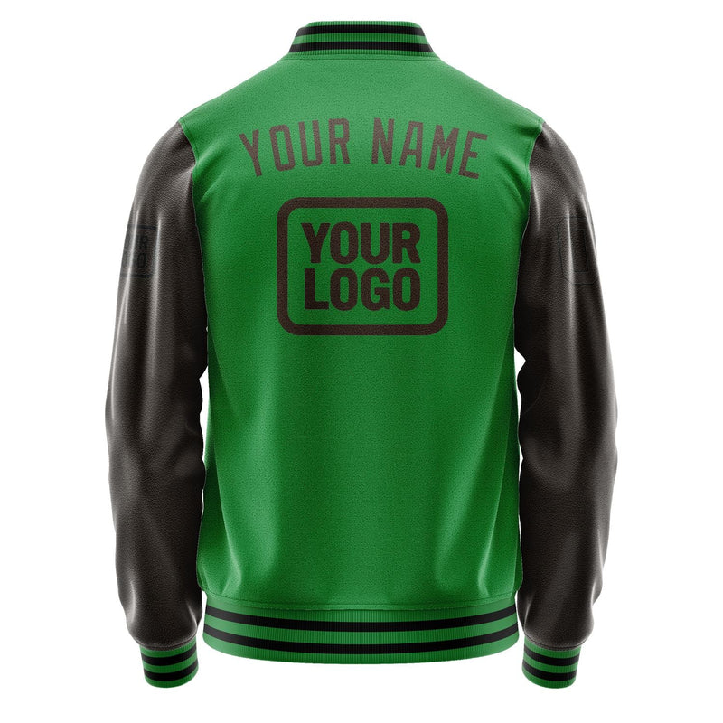 Custom Emerald Green Brown Jacket JA242401241717010117
