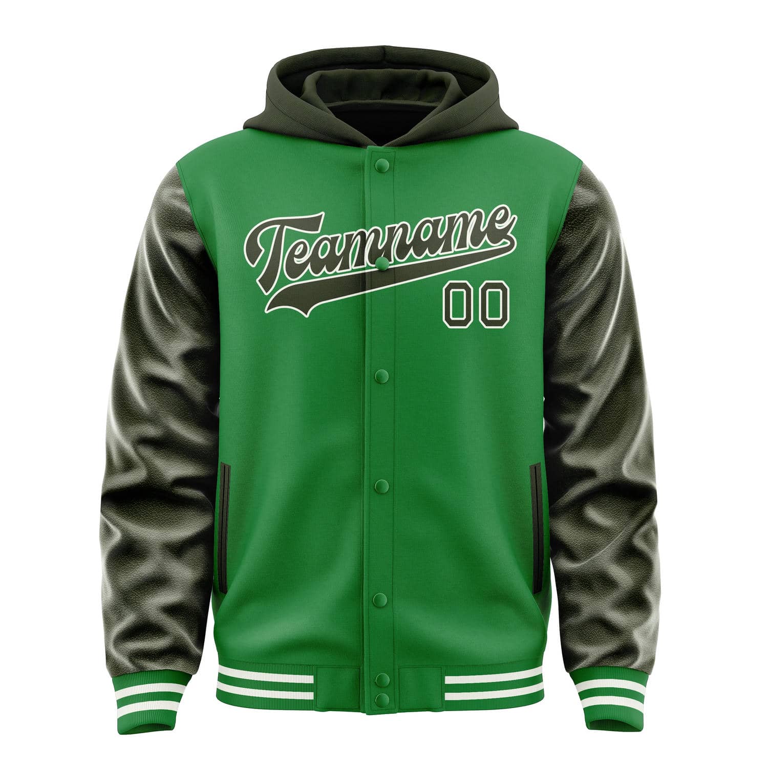 Custom Emerald Green Olive Jacket