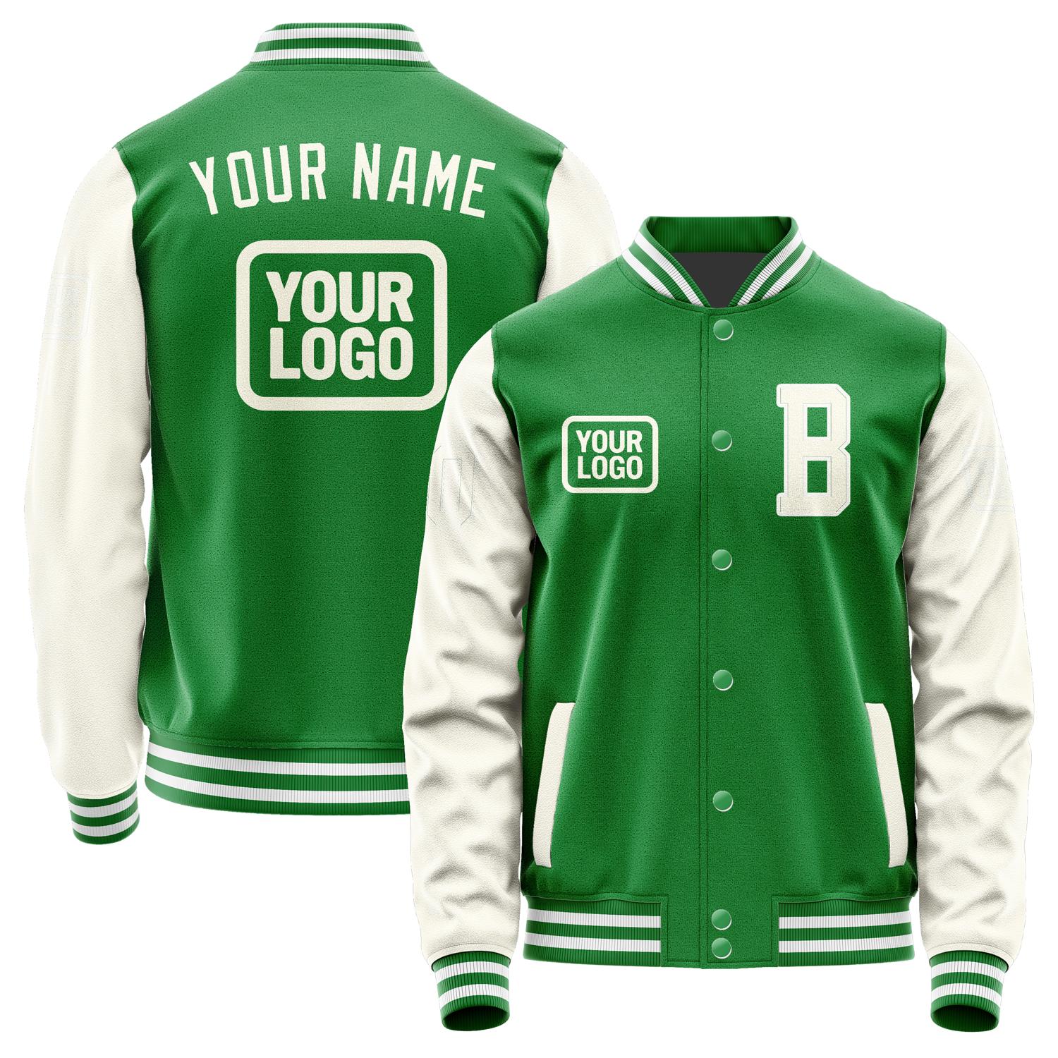 Custom Emerald Green Cream Jacket JA242403241818030318
