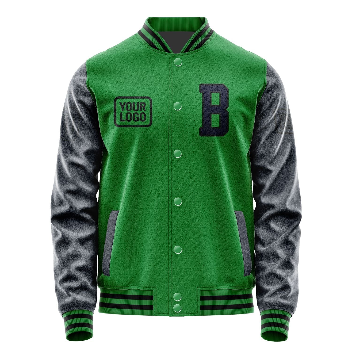 Custom Emerald Green Navy Jacket JA242411241717111117