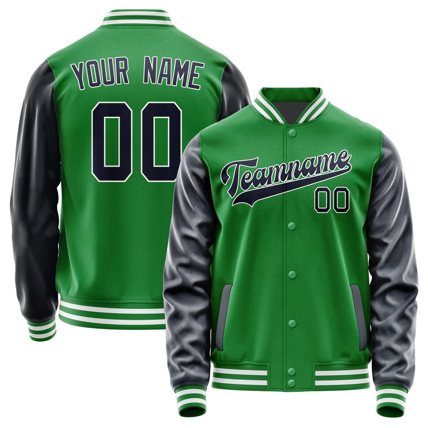 Custom Emerald Green Navy Jacket JA2424112418B31811