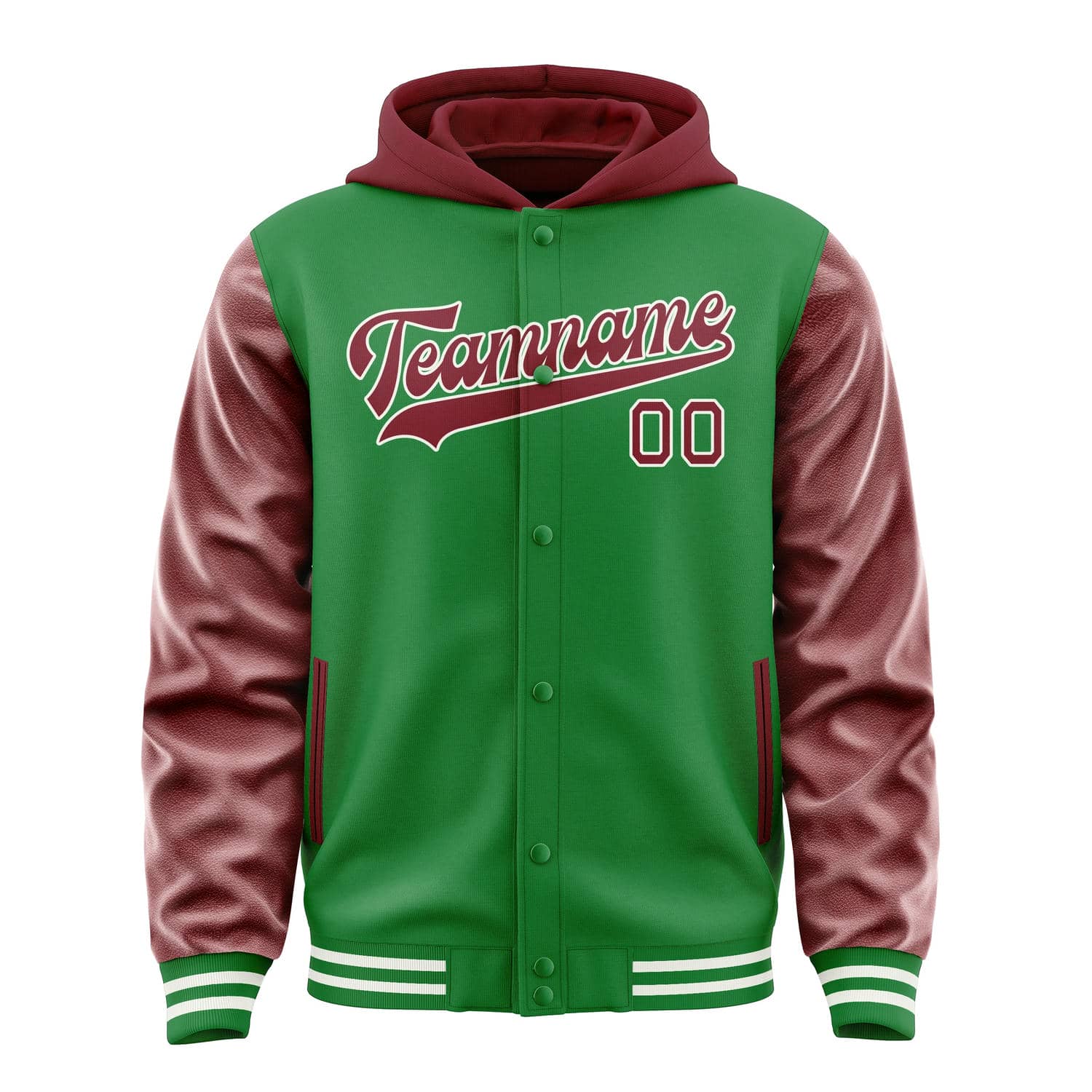 Custom Emerald Green Crimson Red Jacket