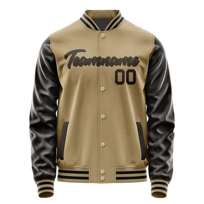 Custom Light Khaki Brown Jacket JA2525012517B21701