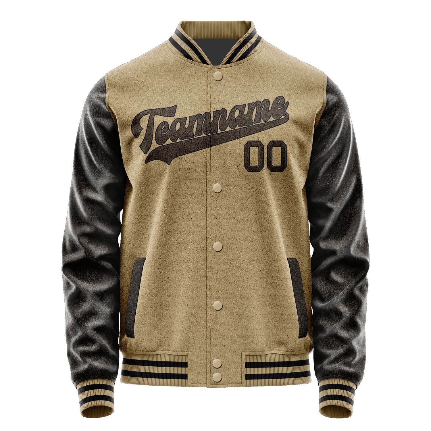 Custom Light Khaki Brown Jacket JA2525012517B31701