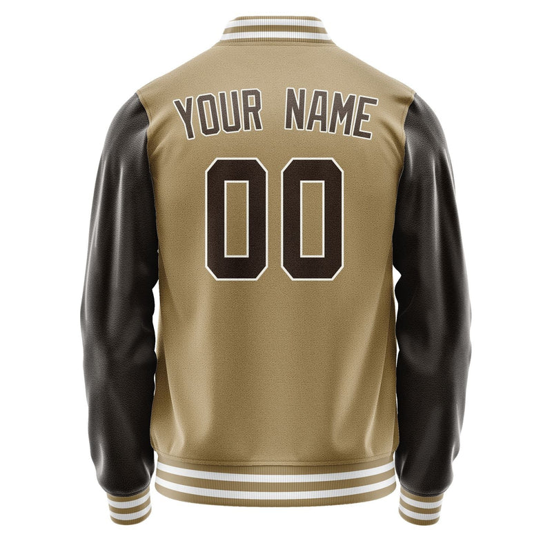 Custom Light Khaki Brown Jacket JA2525012518B31801