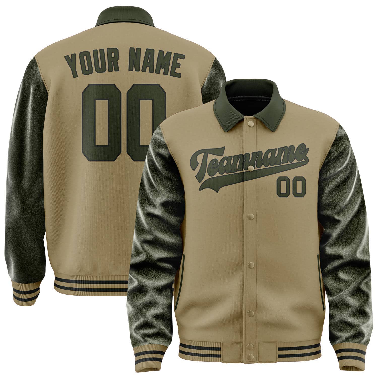 Custom Light Khaki Olive Jacket