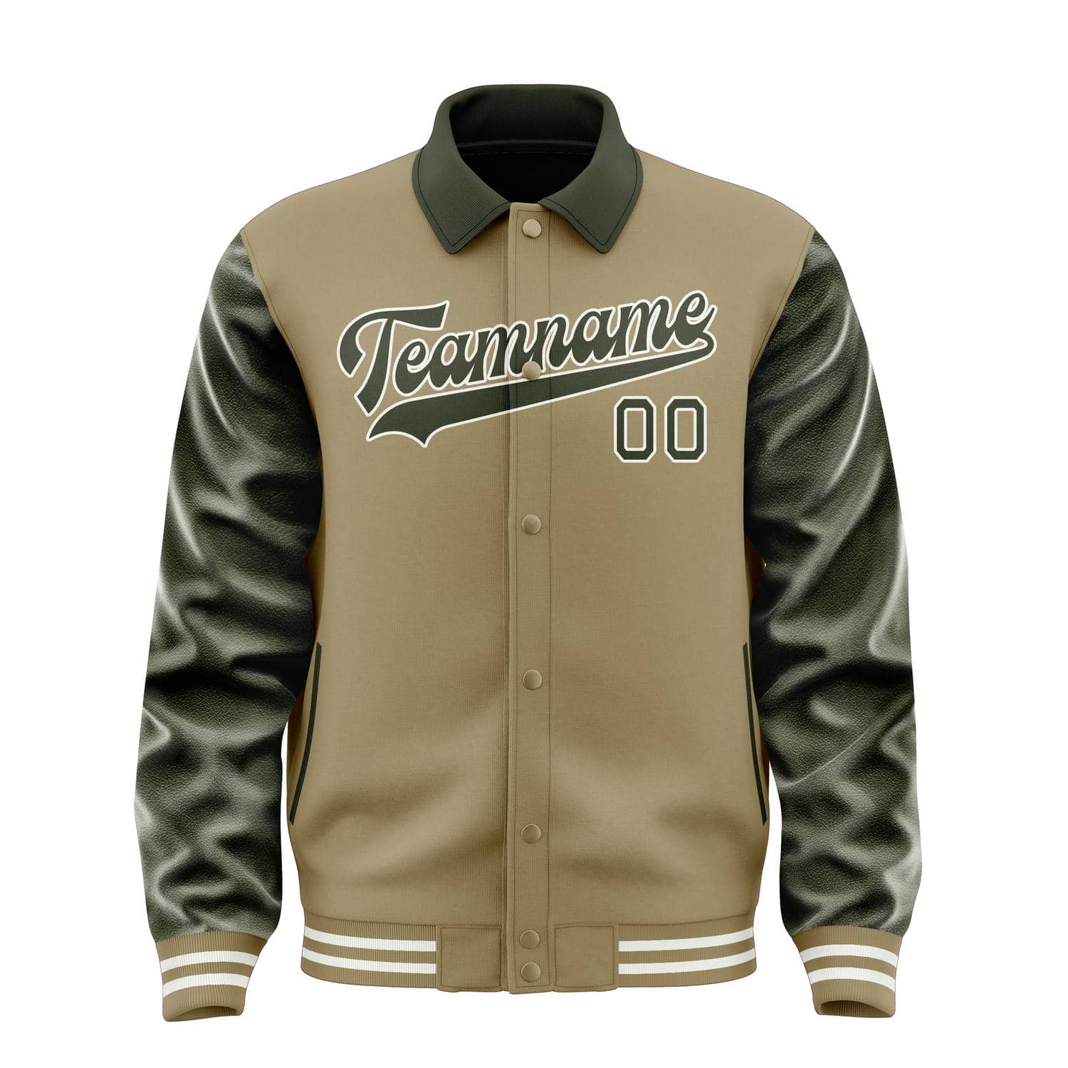 Custom Light Khaki Olive Jacket