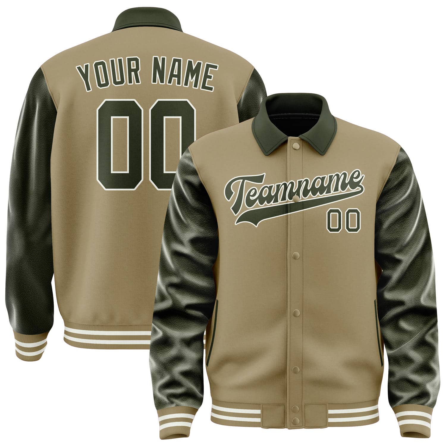 Custom Light Khaki Olive Jacket