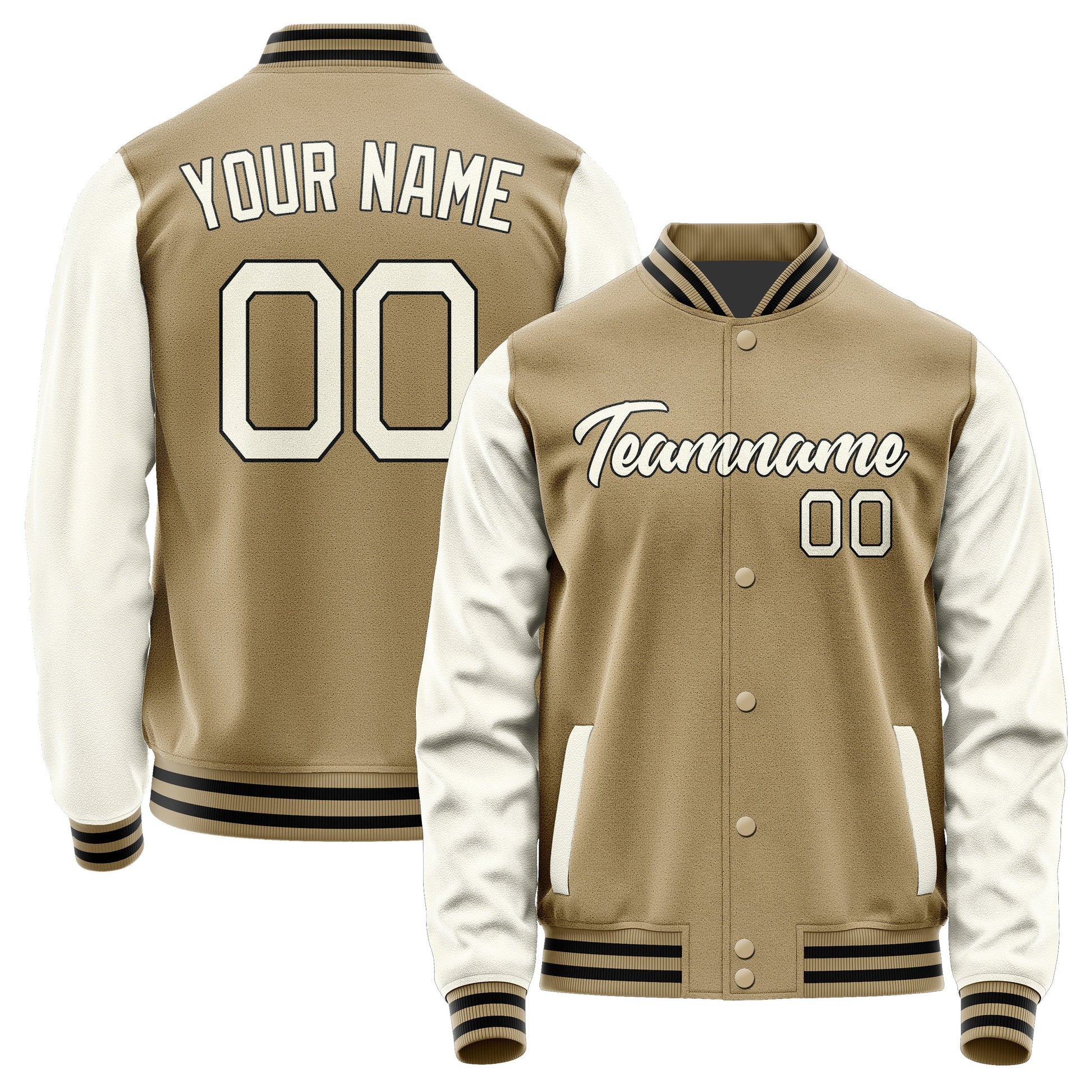 Custom Light Khaki Cream Jacket JA2525032517B21703