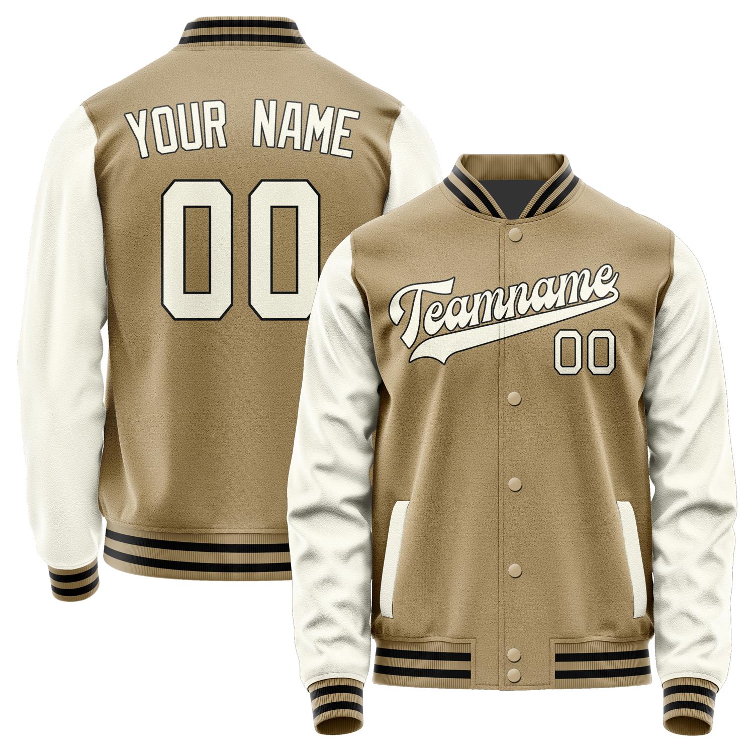 Custom Light Khaki Cream Jacket JA2525032517B31703