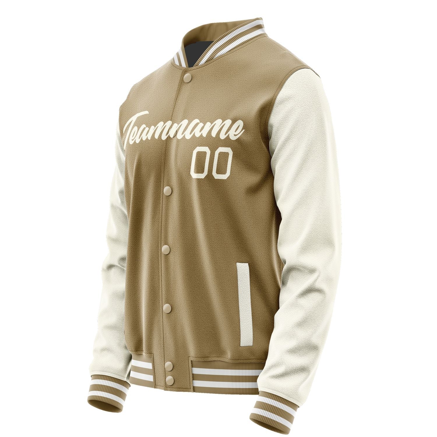 Custom Light Khaki Cream Jacket JA2525032518B21803