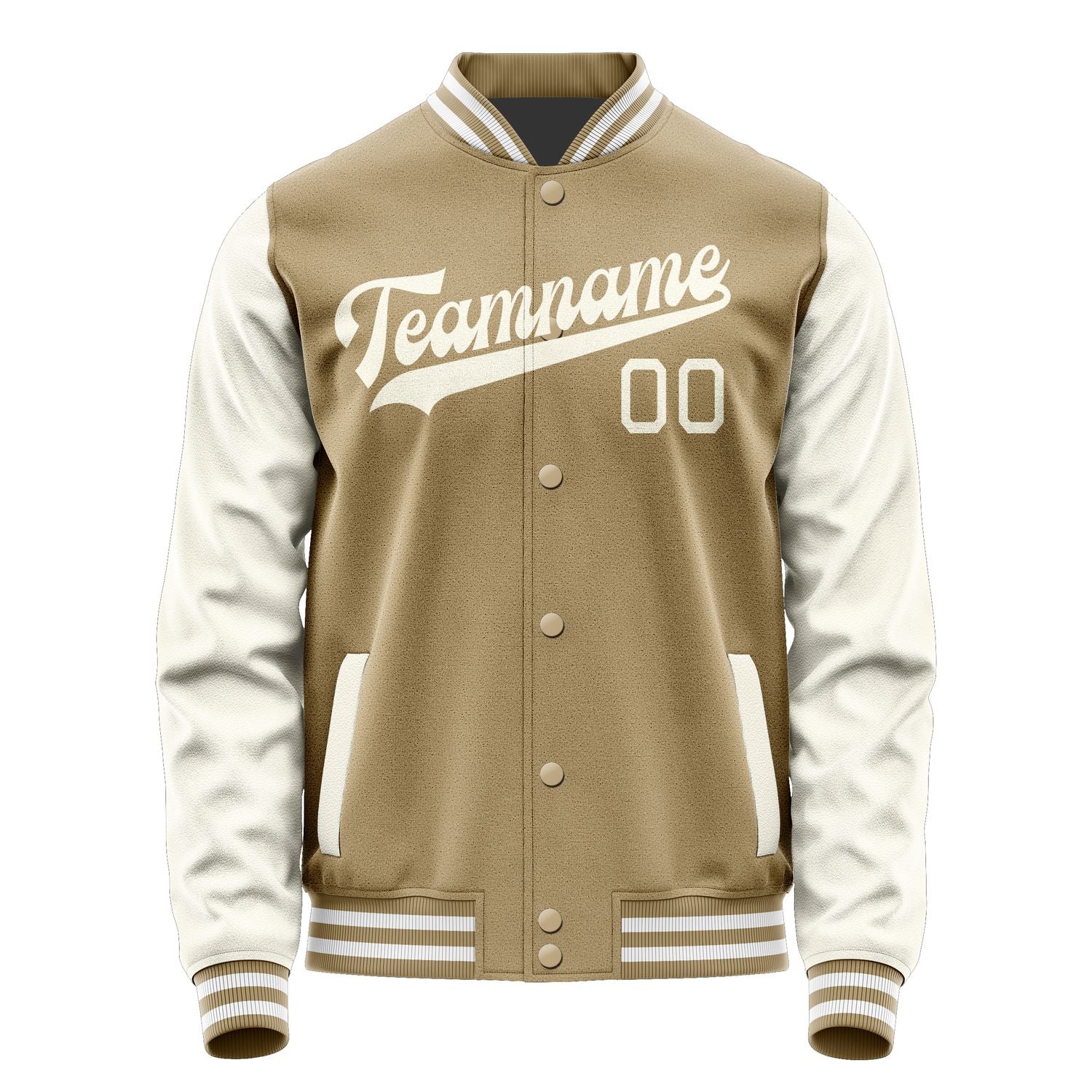 Custom Light Khaki Cream Jacket JA2525032518B31803