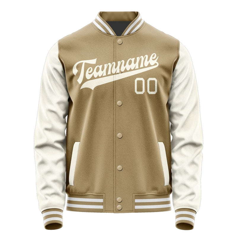 Custom Light Khaki Cream Jacket JA2525032518B31803