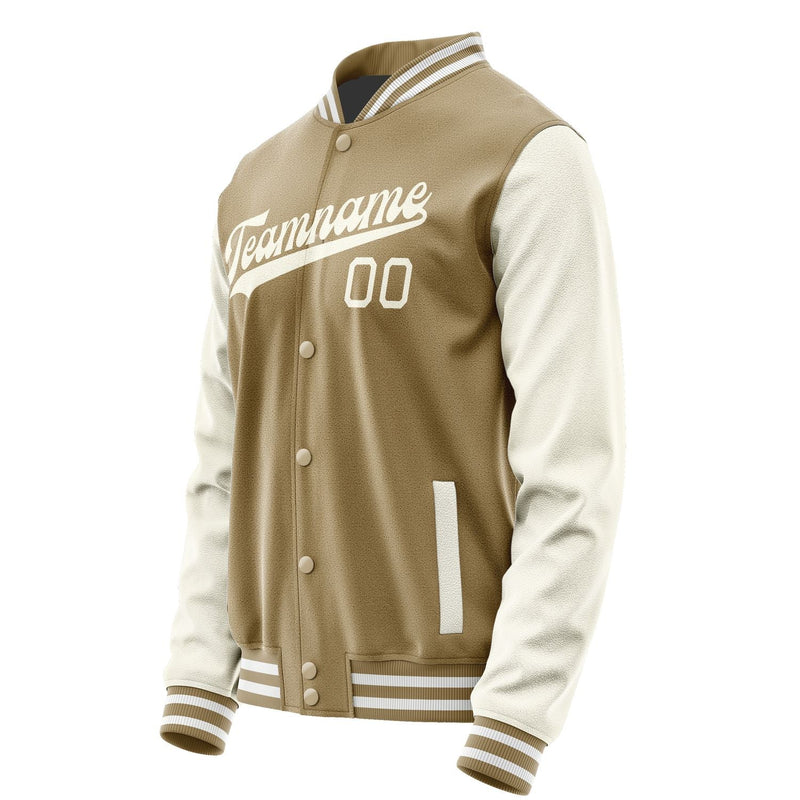 Custom Light Khaki Cream Jacket JA2525032518B31803