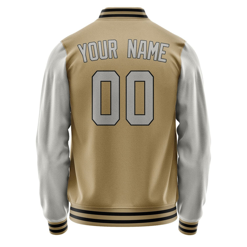 Custom Light Khaki Gray Jacket JA2525042517B31704