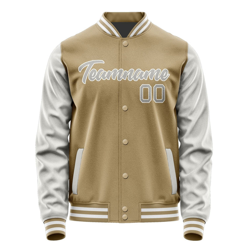 Custom Light Khaki Gray Jacket JA2525042518B21804