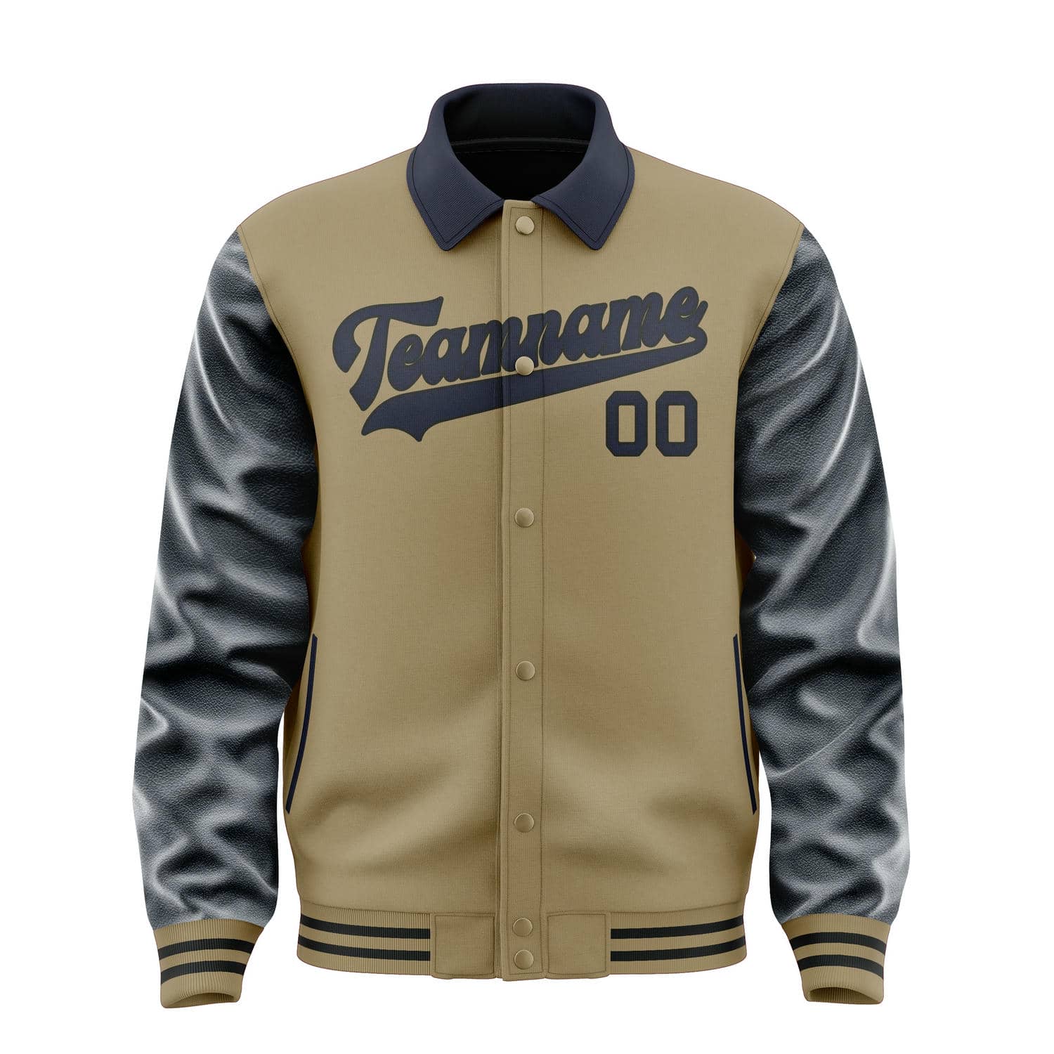 Custom Light Khaki Navy Jacket
