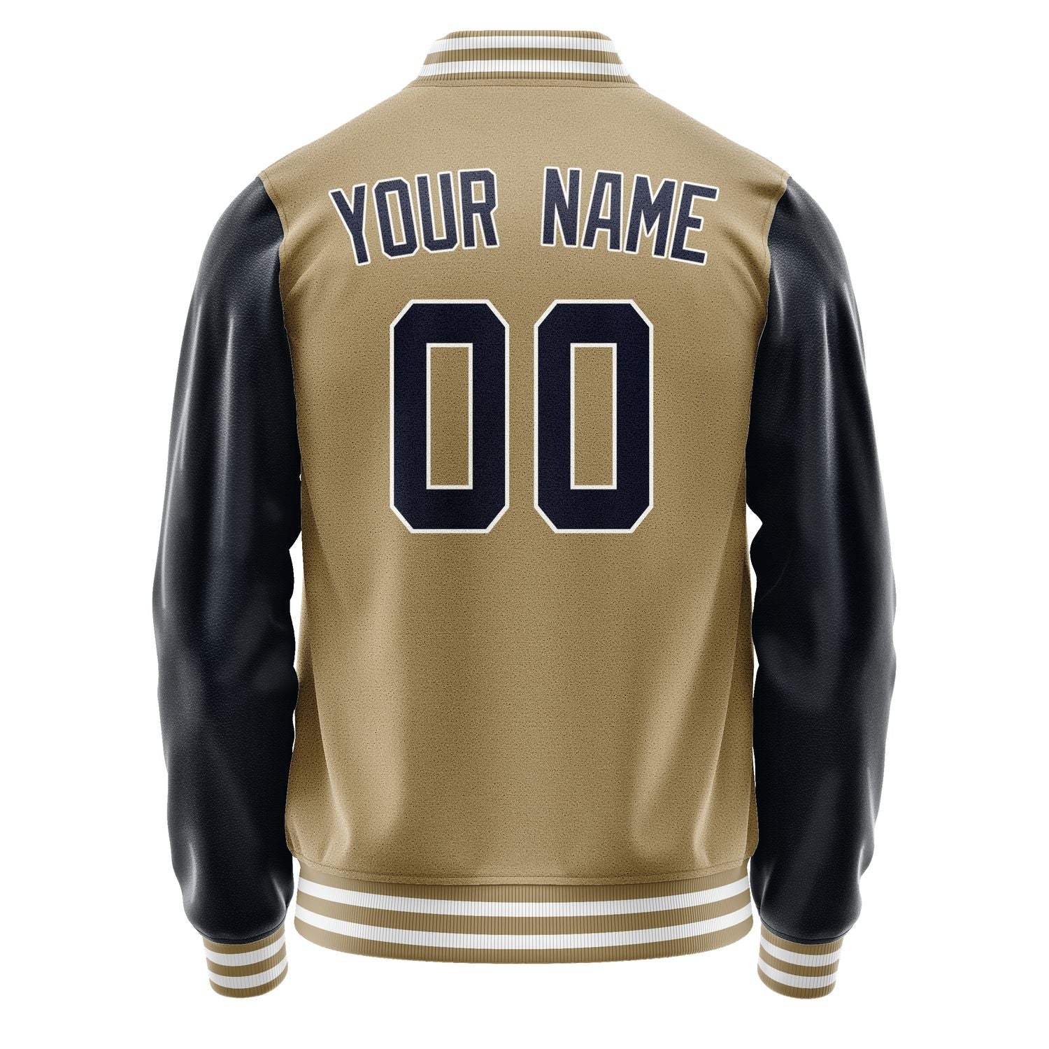 Custom Light Khaki Navy Jacket JA2525112518B31811